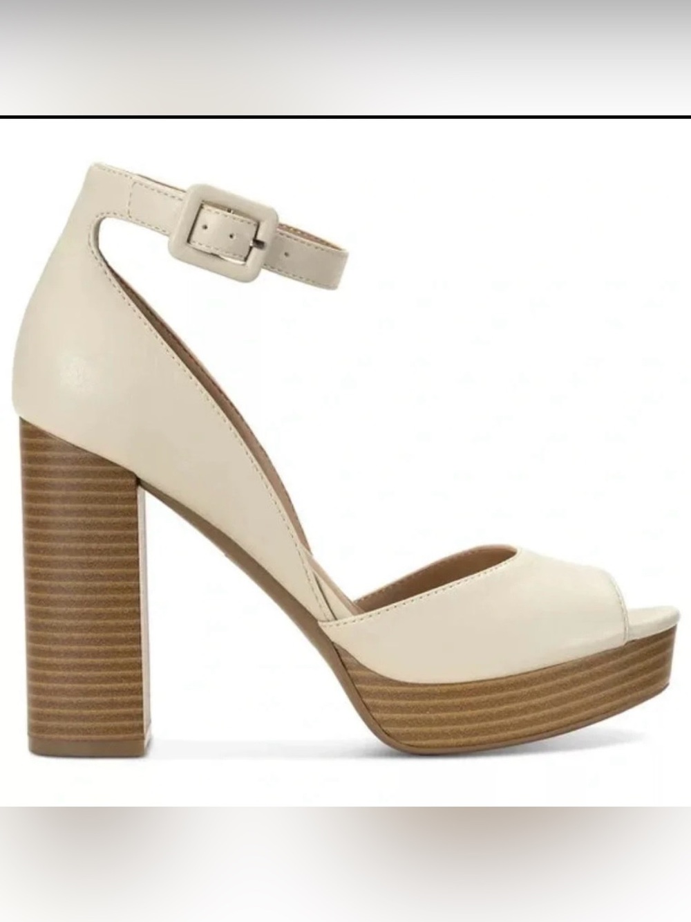 NIB, Sun & Stone Peep Reemaap Peep Toe Sandals, Size 9